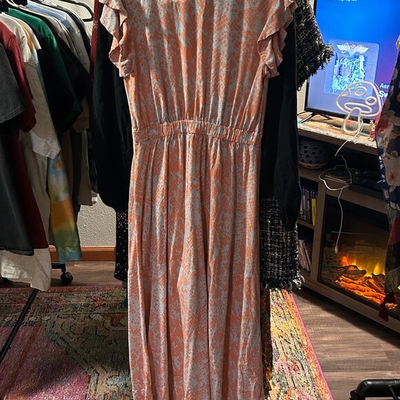 Maaji Snake Bite Abstract Maxi Dress Size M - Picture 3 of 4